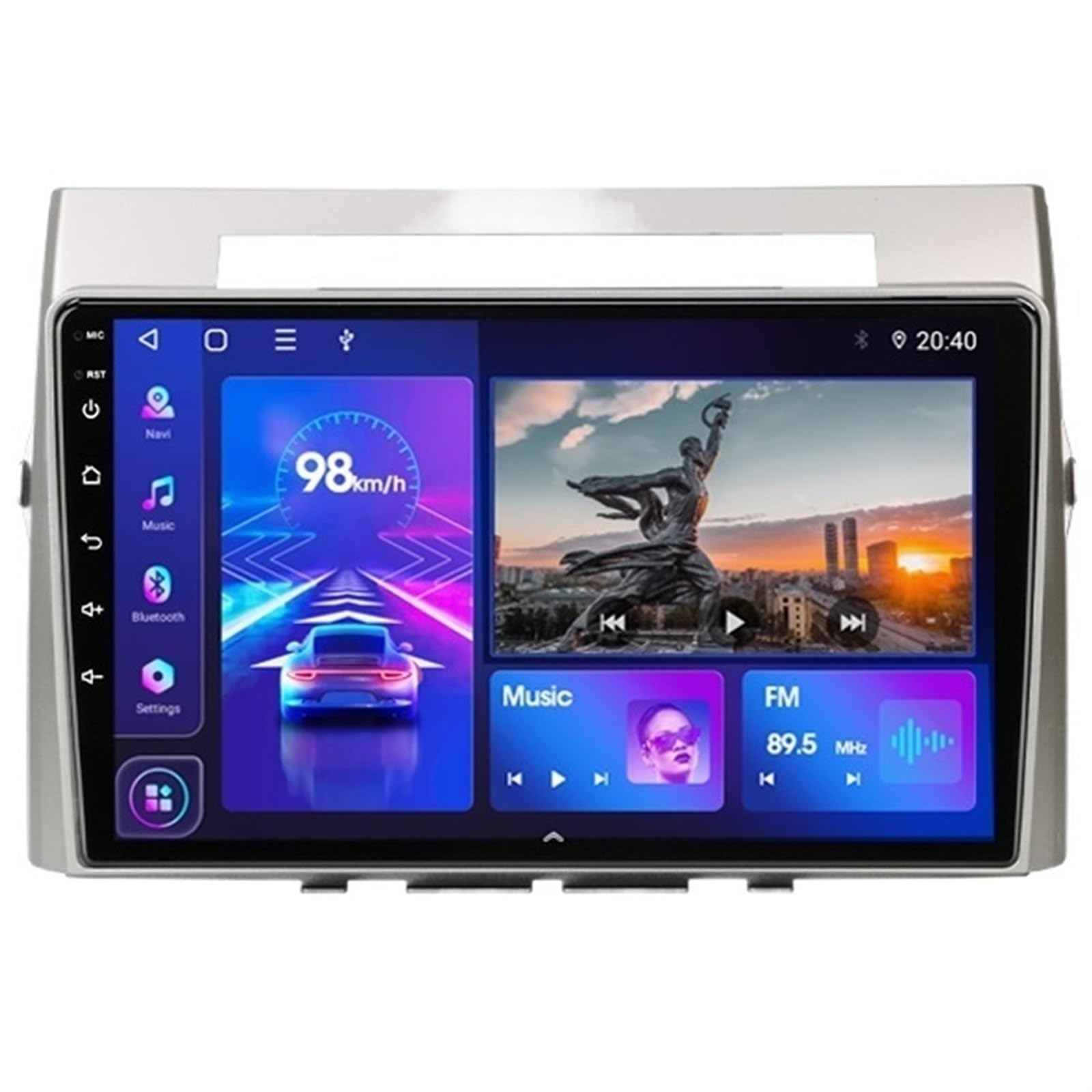 Auto Stereo Radio Multimedialny Odtwarzacz Wideo Nawigacja Przejrzysty I Responsywny(T10 TOP-ADAS)