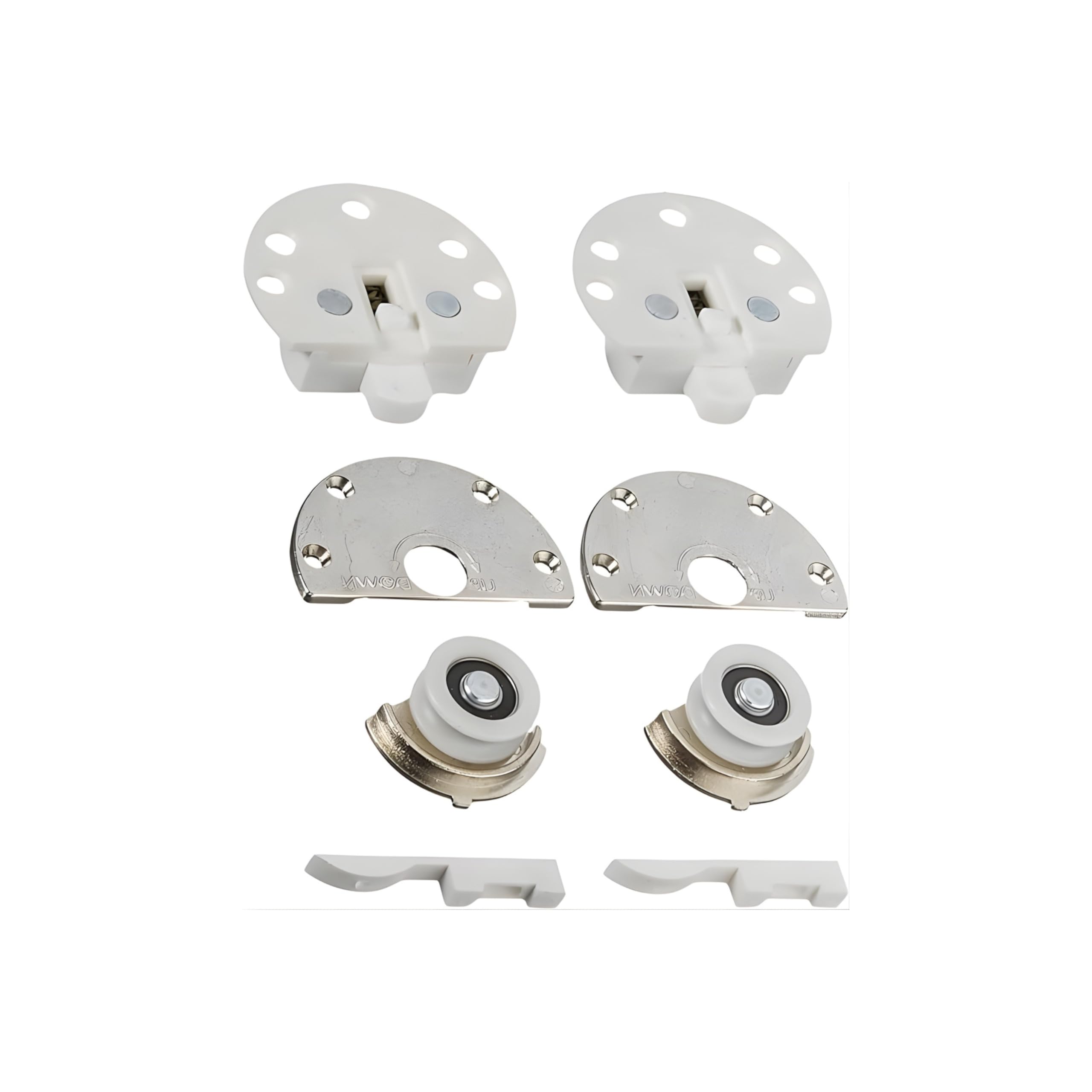 Kit Guarnitura Per Binari Per Ante Scorrevoli Classic – Accessori Per La Realizzazione Di Ante Scorrevoli - Portata Max 40Kg. (Scorrevoli Classic - Guarnitura)