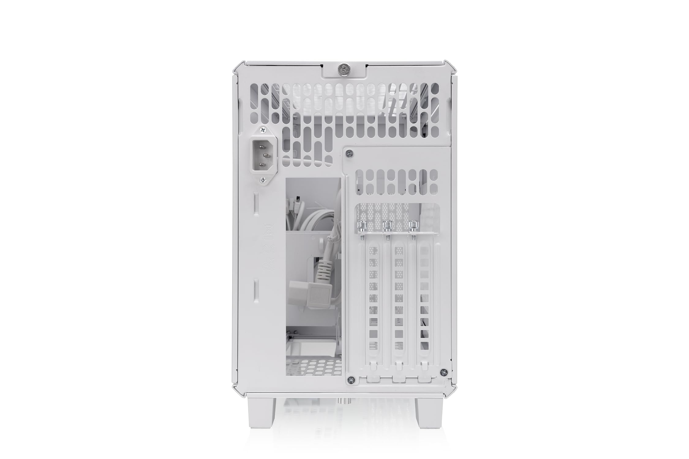 Thermaltake TR100 Boîtier PC Mini-ITX Compact Double Chambre, PCIe 4.0 Riser Inclus, Neige