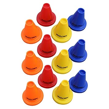Vishwa (Roxan) Cricket batting tee pack of 12 (4 inch) | Soft Rubber Batting tee for cricket practices