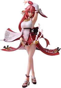 G-I Yae Miko 1/7 Figure 9.8IN Anime Game Lady Guuji of The Grand Narukami Shrine Toy Character PVC Gift