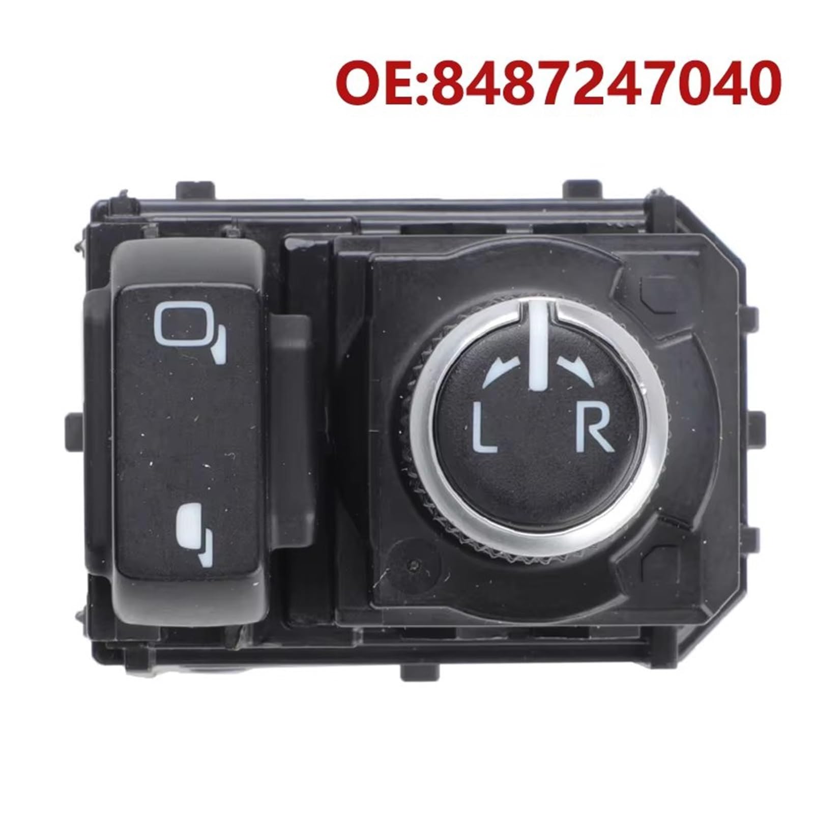 Per Toyota Per Auris Per Corolla Per Hiace 2017 2018 + 8487247040 Specchietto Retrovisore Laterale Interruttore Controllo Manopola Regolazione Pulsante Commutazione Specchietto Retrovisore(Argento)