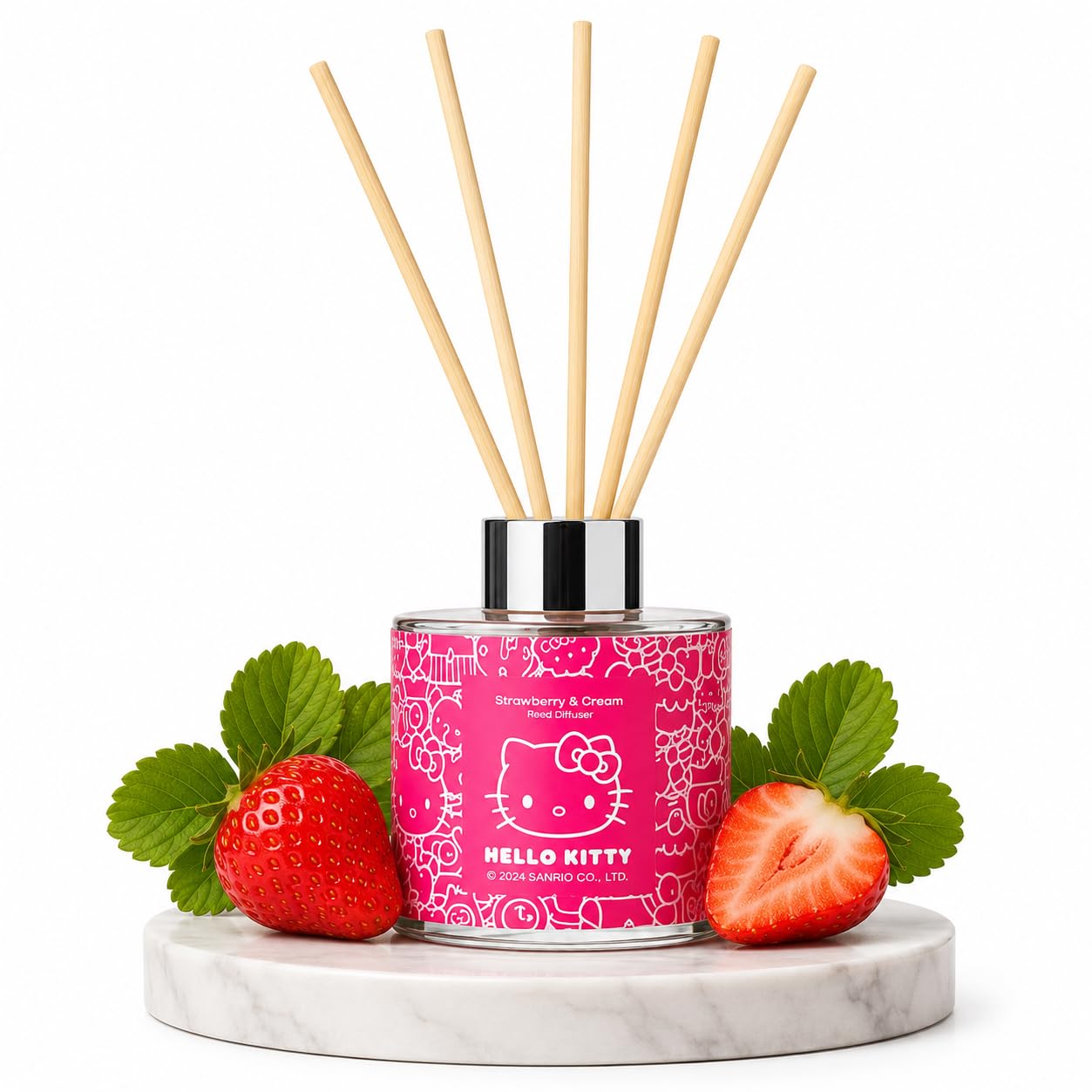 Hello Kitty Unisex Cream Strawberry & Reed Diffuser 100Ml