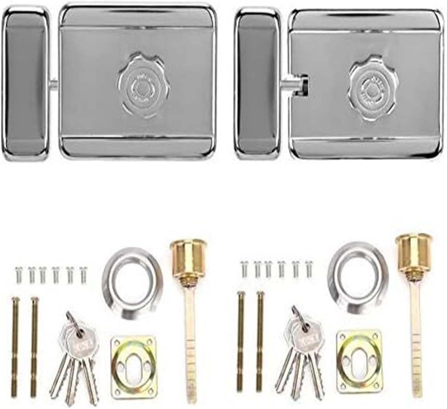 Electric Electronic Door Lock Mute for Doorbell Intercom Access Control Security System(Shape B)