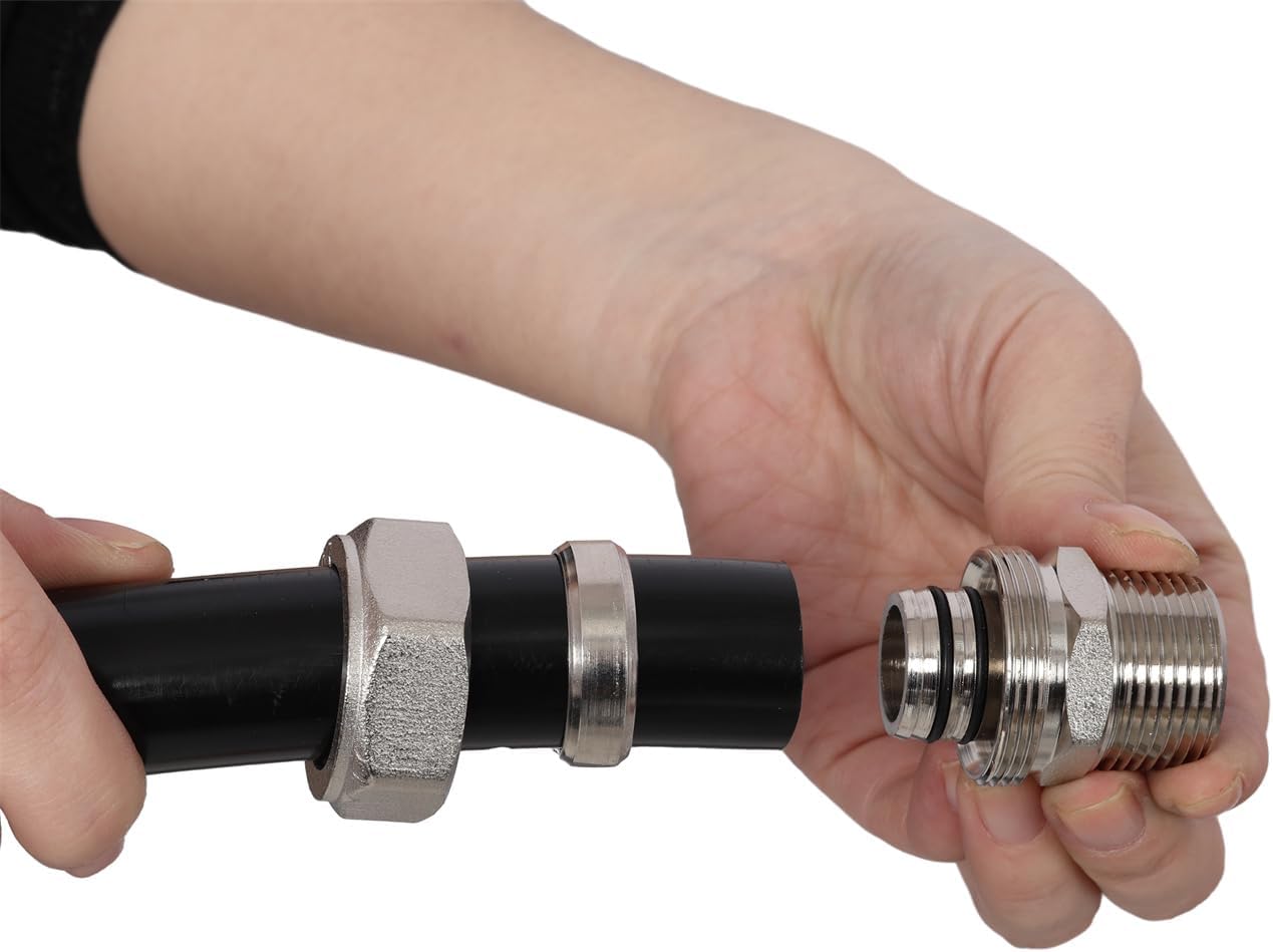 Air Compressor Pipeline, 3/4 Inch Tubing Industrial Compressed Air Piping System, 100 Feet Length, PEX-AL-PEX Tubing, Black