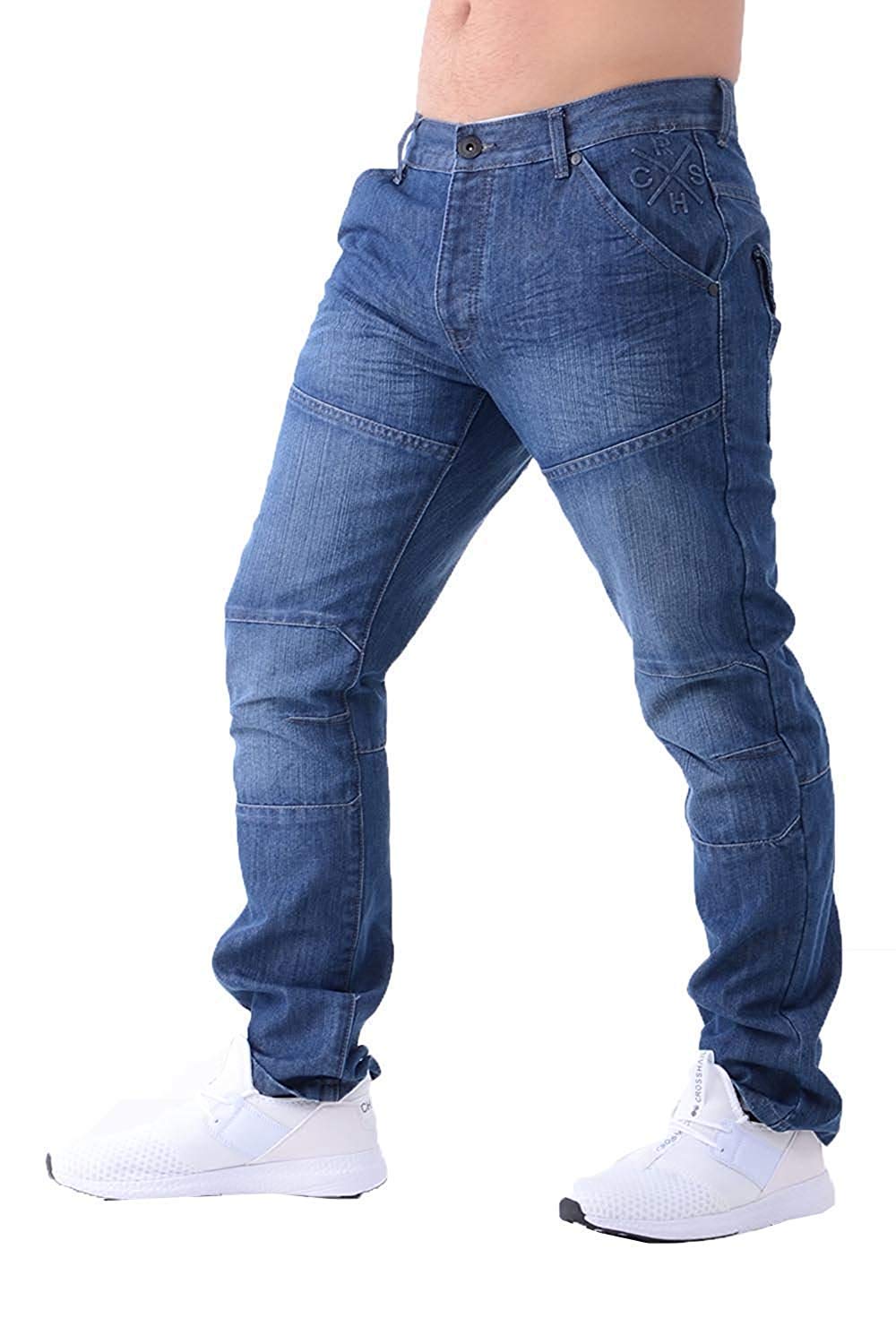 Crosshatch Men's Stone Washed - Woodel Jeans Woodel Stone Wash 38 Short