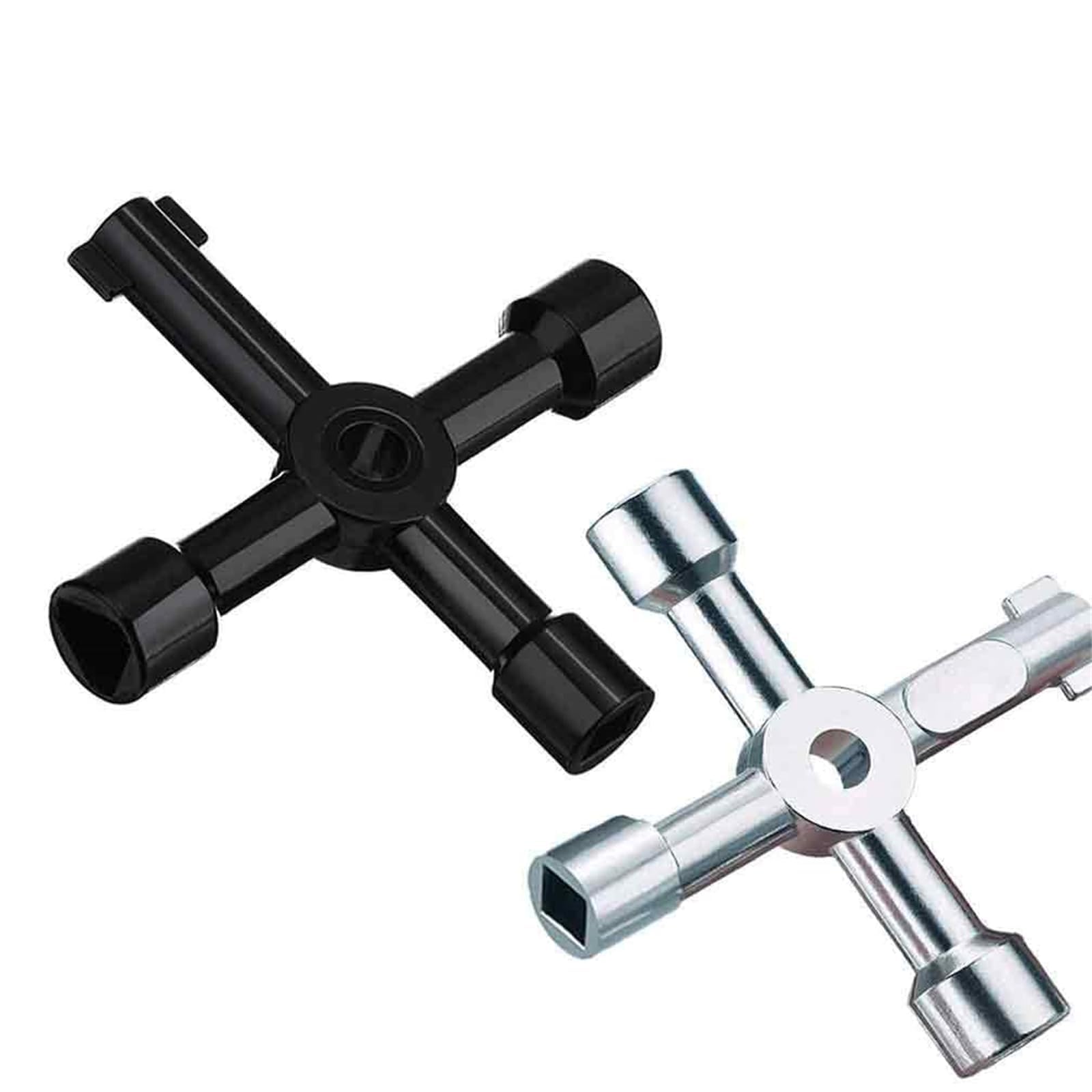 X Spring 2 Pack Meter Box Key, Electric Cabinet 4-Way Multi-Functional Utilities Key for Cupboard Opening