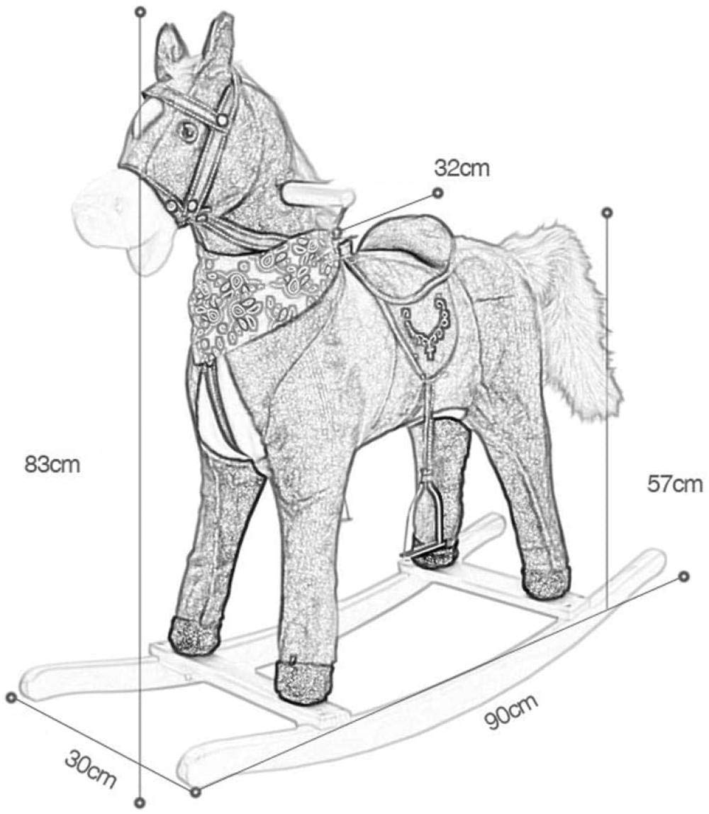 Amazon.co.jp: ロッキングホース子供用赤ちゃん小さな木製の馬の