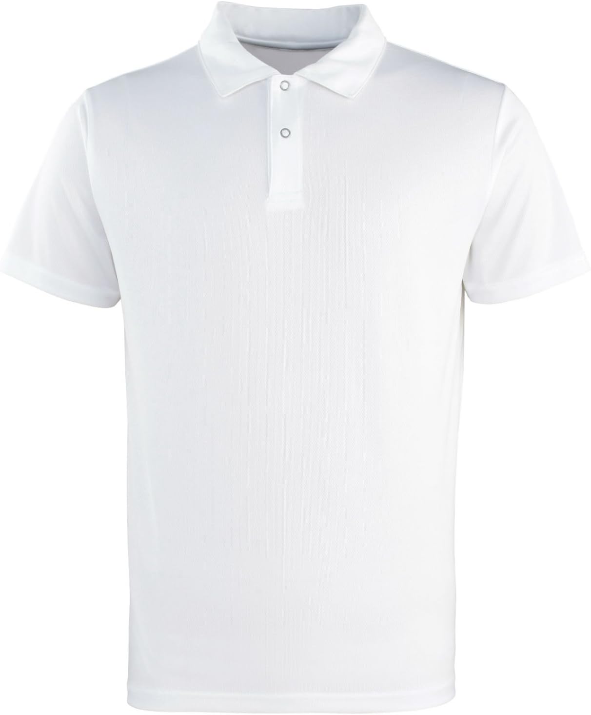 Coolchecker Stud Pique Polo Shirt White L