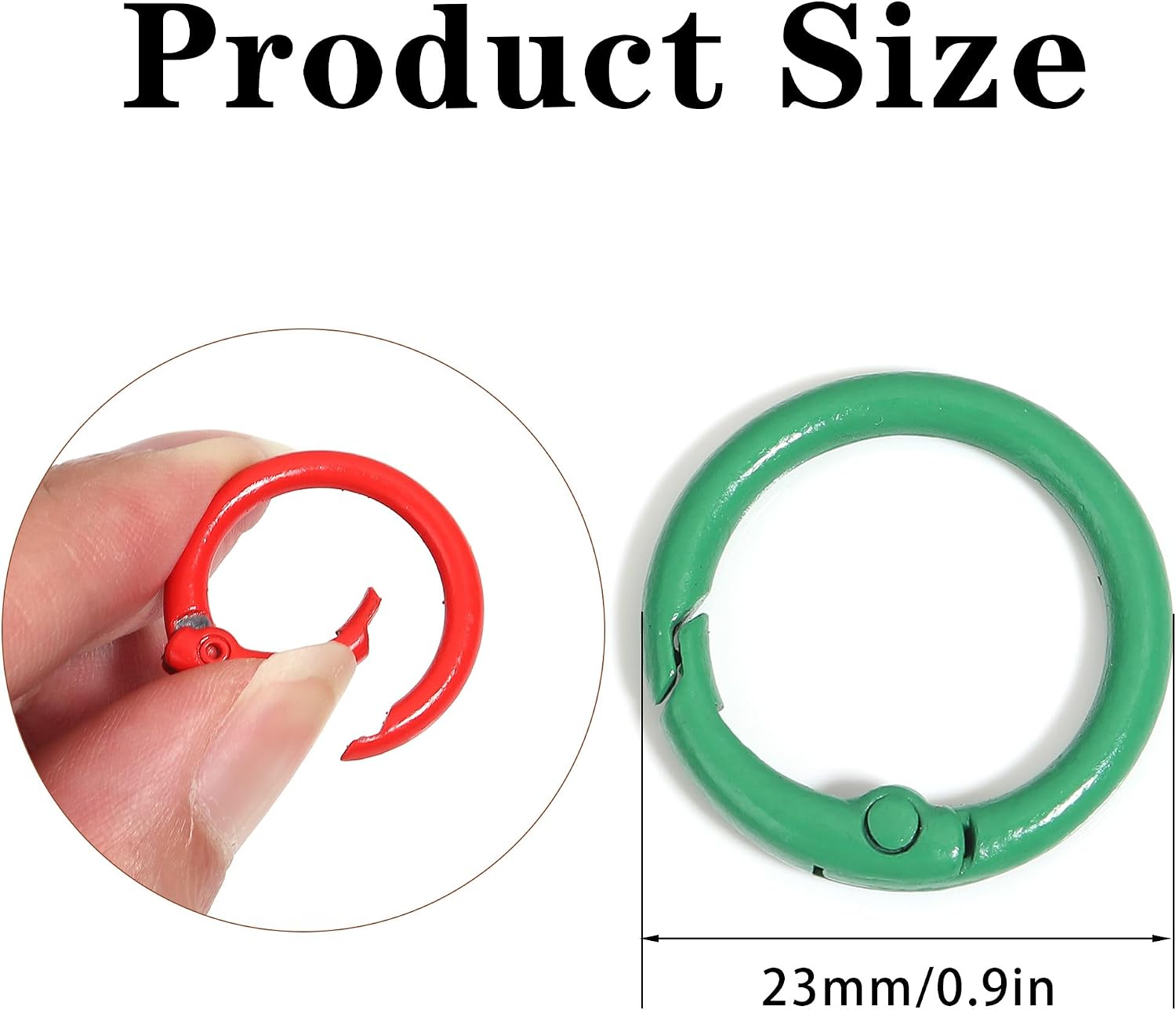 Forise 30Pcs Keychain Clip Swivel Keychain Clasps,Swivel Hooks for Bags image 2