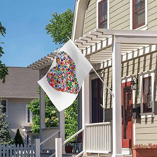 Miniatura 4 de Swono Conjunto de Banderas del Mundo - Paz Amor Corazón Internacional Global de Países Jardín al Aire Libre Decoración del Hogar para Interiores y