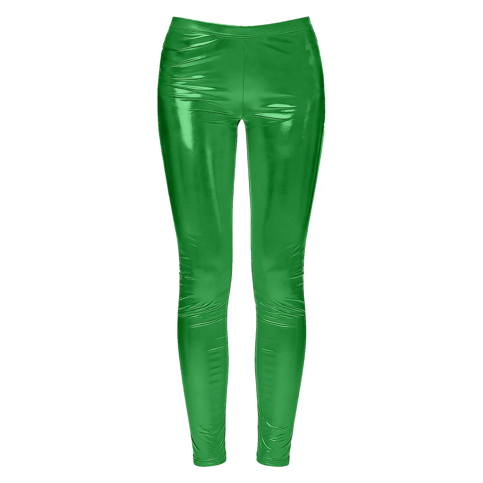 Damskie metaliczne błyszczące legginsy z kieszeniami błyszczące spodnie do jogi z wysokim stanem rozciągliwe płynne błyszczące rajstopy slim fit kompresyjne spodnie treningowe na dyskotekę imprezę