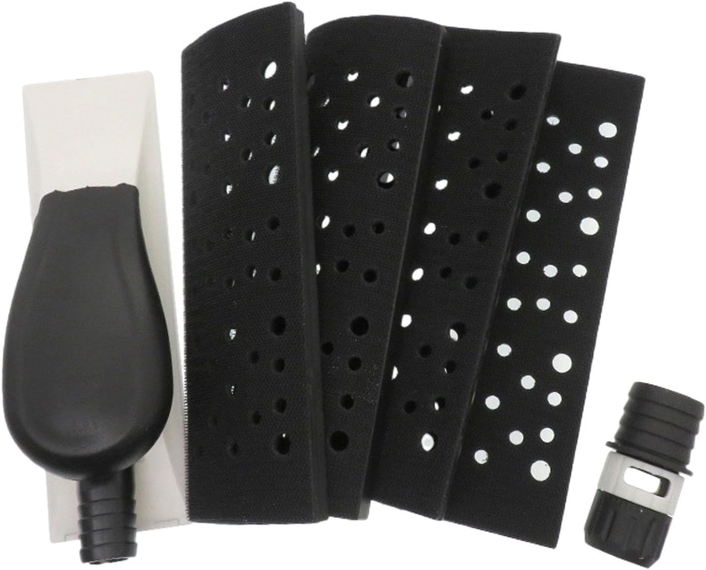 5 Pieces Vacuum Hand Sanding Block Set with Rotary Suction Control for Metalworking, Wall Grinding, Car Repair, Drywall, Woodworking