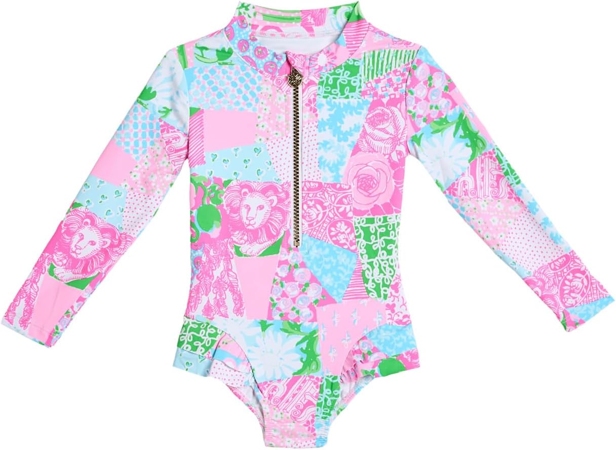 Lilly Pulitzer Girls' Denning Rashguard UPF 50+ (Toddler/Little Kid/Big Kid)