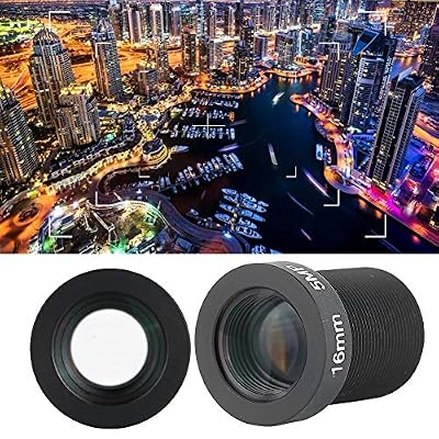 16mm Fixed Board Lens, 5MP HD CCTV Security Camera Wide Angle Lens, Standard M12x0.5 Screw Connector Camera Replacement Parts