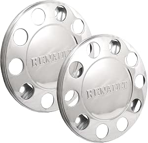 Lot de 2 cache-boulons de roue en plastique vert pour camion - 22,5