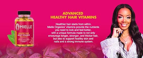 Miniatura 7 de Mielle Organics Vitaminas saludables para adultos con biotina 60 unidades