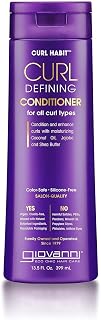 GIOVANNI Curl Habit Curl Defining Conditioner, Vegan, Cruelty-Free, 13.5 oz | Curly Hair Conditioner, Enhance Curls with Coconut Oil, Jojoba & Shea Butter, Silicone-Free