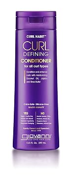 GIOVANNI Curl Habit Curl Defining Conditioner, Vegan, Cruelty-Free, 13.5 oz | Curly Hair Conditioner, Enhance Curls with Coconut Oil, Jojoba & Shea Butter, Silicone-Free