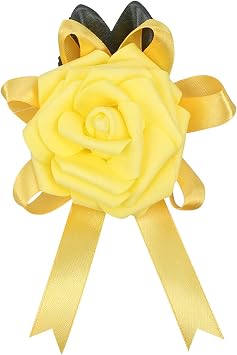 Rose Men's Corsage Groom Lapel Pin Men's Brooch Handmade Business Wedding Supplies for Wedding Dance Party Decor Bridal Prom Accessories lpzsmd 1025ColorYellow