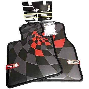 Kit Tapis De Sol Caoutchouc Pour Mini Cooper F55/F56 (2013+) - Avant + Arrière, Noir, Antidérapant | Protection Complète
