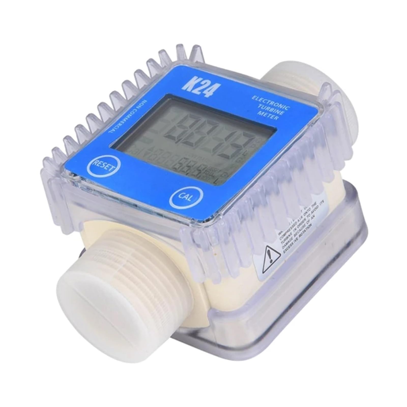 Contatore Acqua, Misuratore Di Portata Del Carburante Digitale K24 Da 1 Pezzo Gau LCD Misuratore Di Portata Del Carburante Prodotti Chimici Misuratori Di Portata Del Liquido Di Mare 'acqua Strumenti D