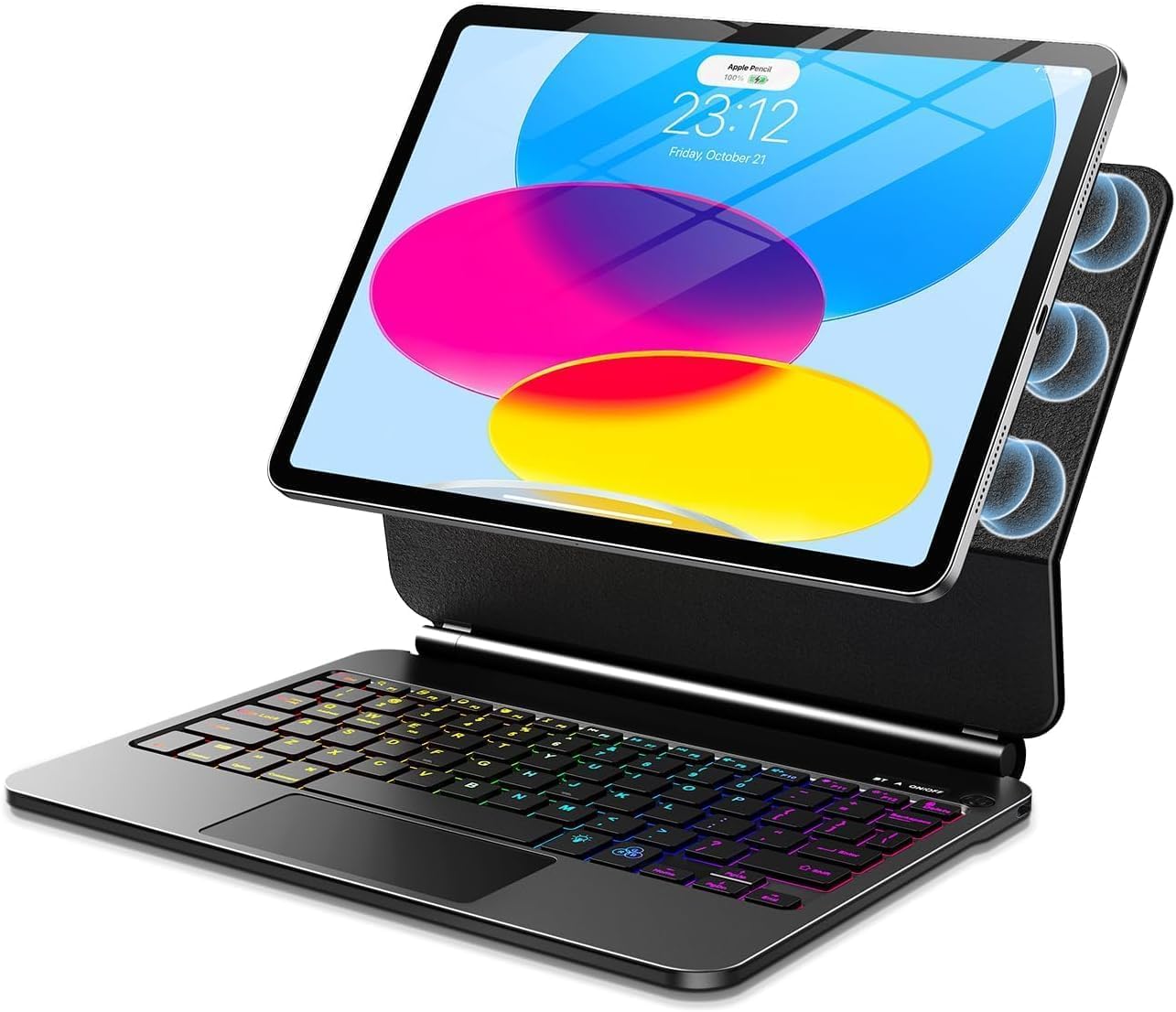 ALIWLHOF Keyboard Case for iPad (A16) 11th Generation 11 inch 2025&amp;10th Gen 10.9 inch 2022 –Backlit Magic-Style Keyboard with Multi-Touch Trackpad – Floating Cantilever Stand – Magnetic Case for iPad
