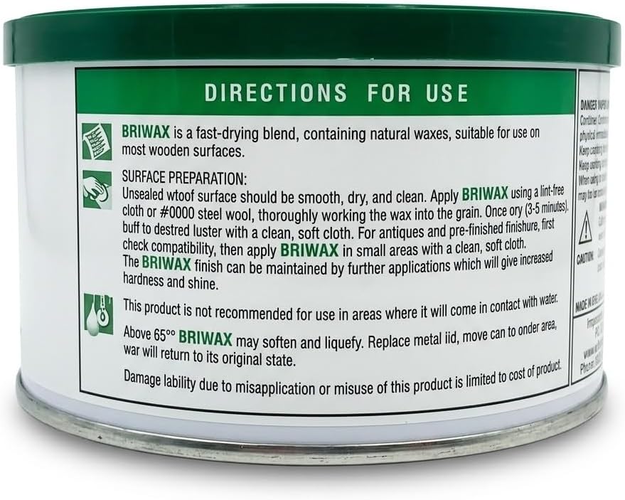 Briwax Furniture Wax Polish-Clear (Fоur Расk)