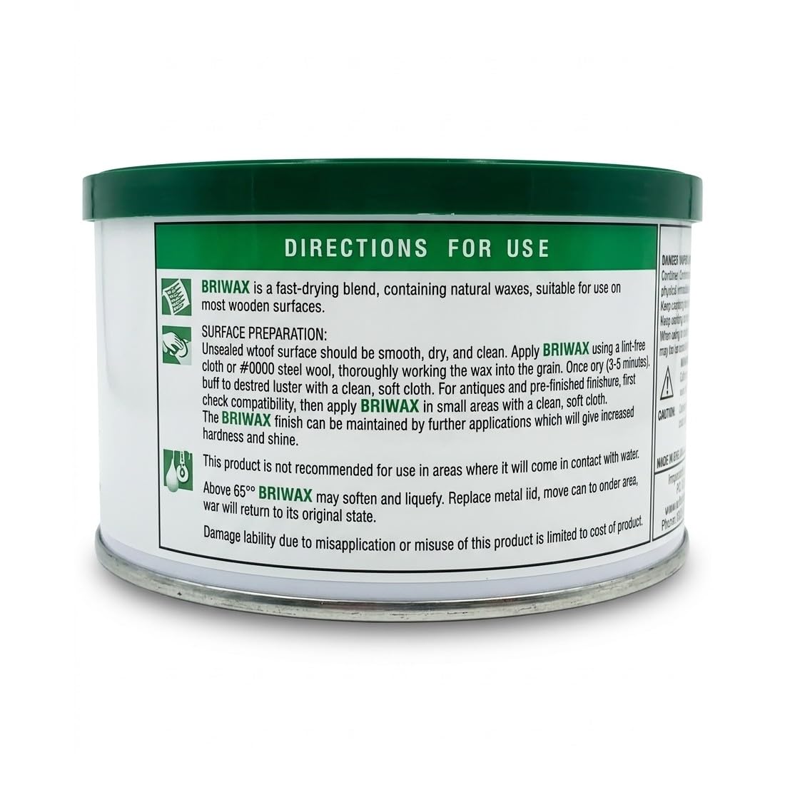Briwax Furniture Wax Polish - Clear (2)