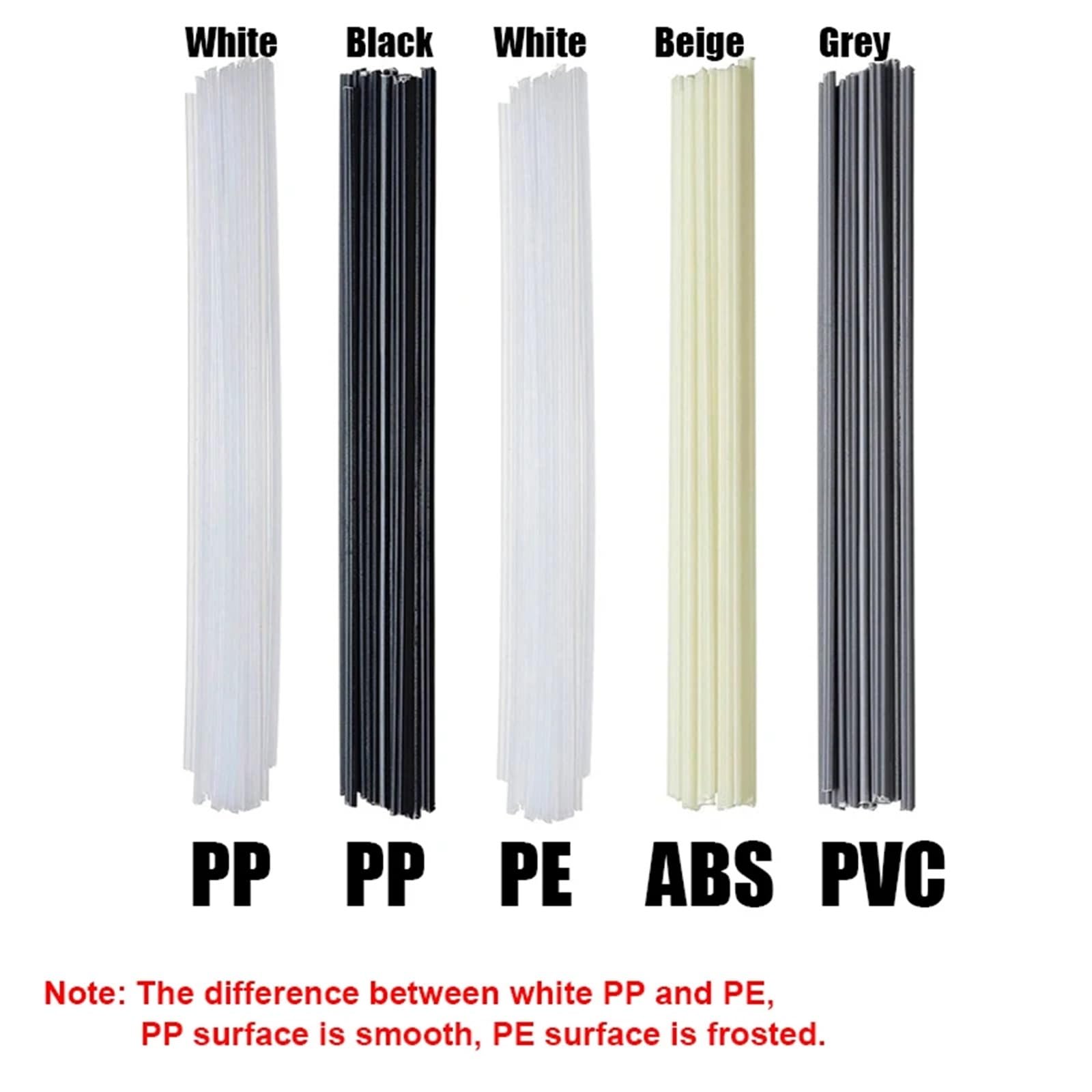 5/10/20 szt. ABS/PP/PVC/PE Spawalnicze patyczki 5x2mm do plastikowych pistoletów spawalniczych Naprawa zderzaków Materiały spawalnicze 20 cm Zgrzewarka do plastiku