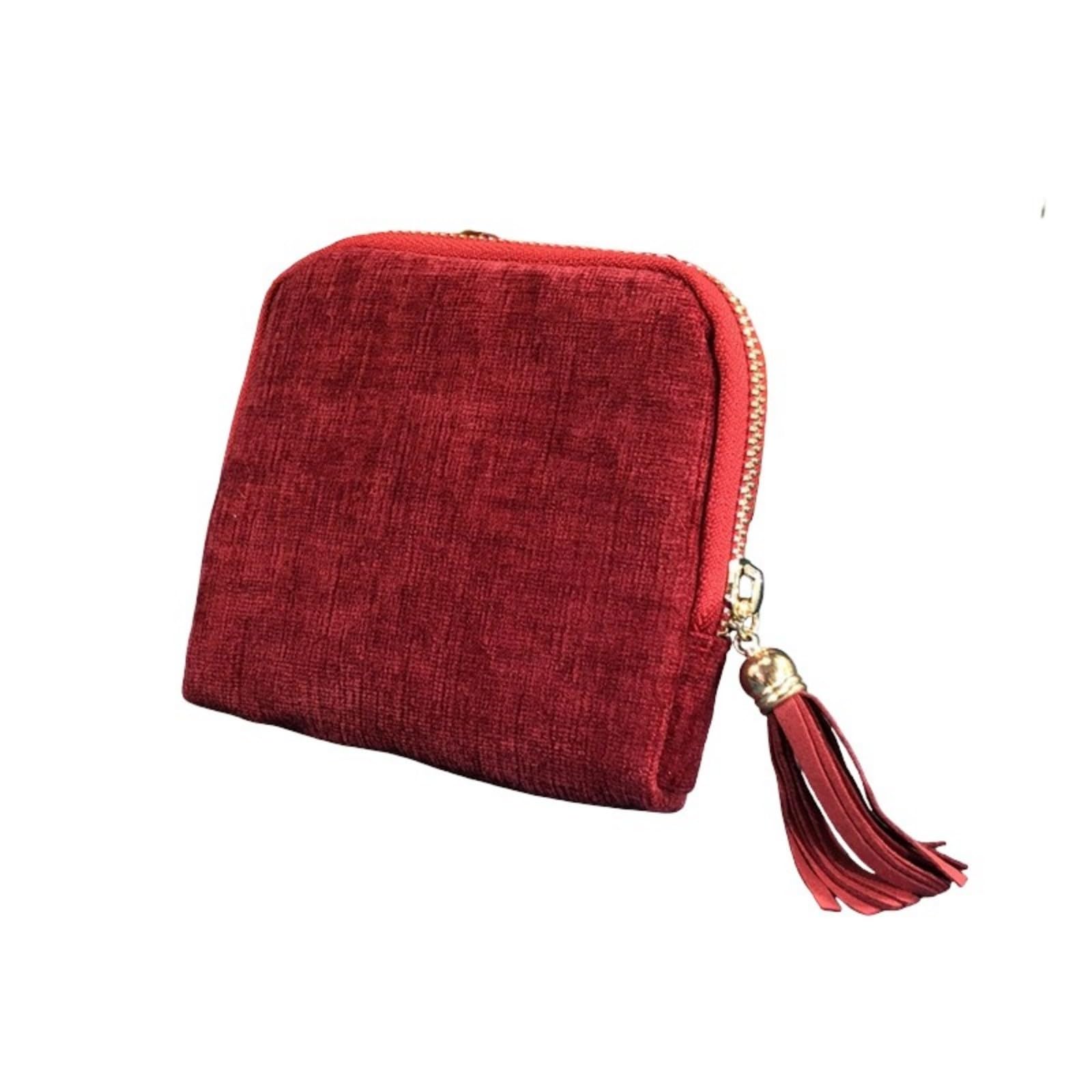 Piceioep Chenilles Jewelry Organiser with Multiple Layers and Tassels Stylish Storage Bag Multi Compartment Container Jewelry Storage Bag
