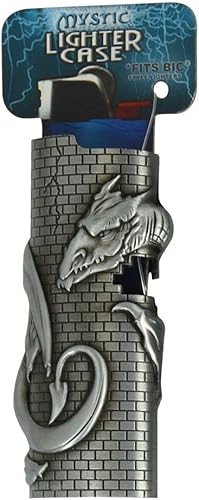 Mystic - Funda para encendedor de metal para encendedor BIC protector de encendedor doble
