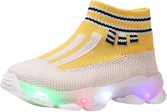 Amazon Co Jp 靴 キッズ 黒 スニーカー ベビー スポーツ シューズ ファーストシューズ 軽量 幅広 ライフスタイルシューズ 運動靴 男の子 女の子 子供靴 ボーイズ ガールズ スニーカー Yolaird キッズ 通学履き スポーツ イエロー 17cm ファッション