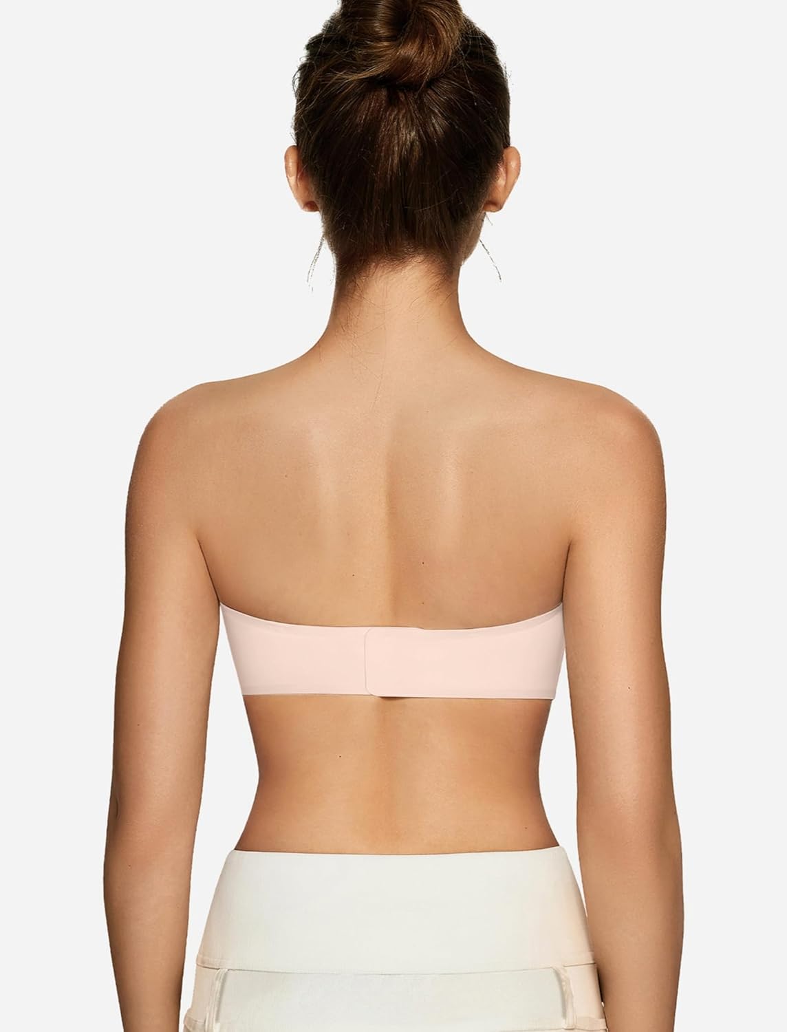 OEAK Womens Strapless Bras Push Up Bandeau Bra Non Slip Wireless Supportive Padded Bras Seamless Comfortable Tube Bra - Image 2
