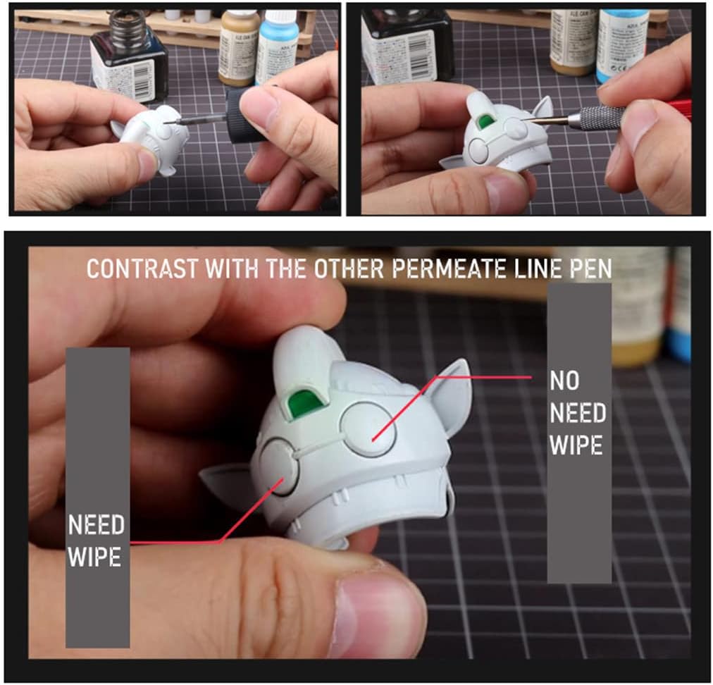 ANSAI Hobby Model Tool Permeate Pen Seepage Line Pen No need Wipe (UA90223)