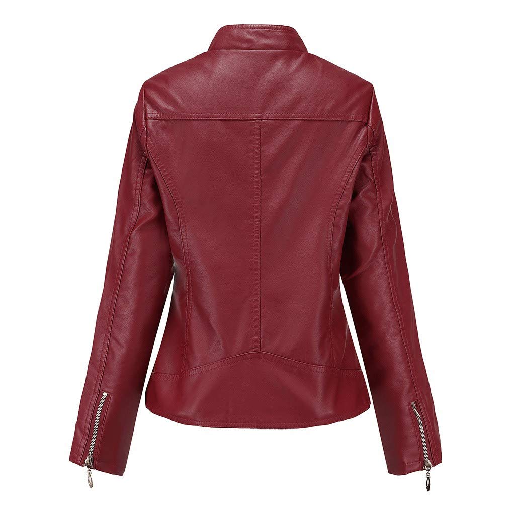 Vestes en cuir léger femmes top outwear veste courte manteau femme manteau d'hiver pour les femmes