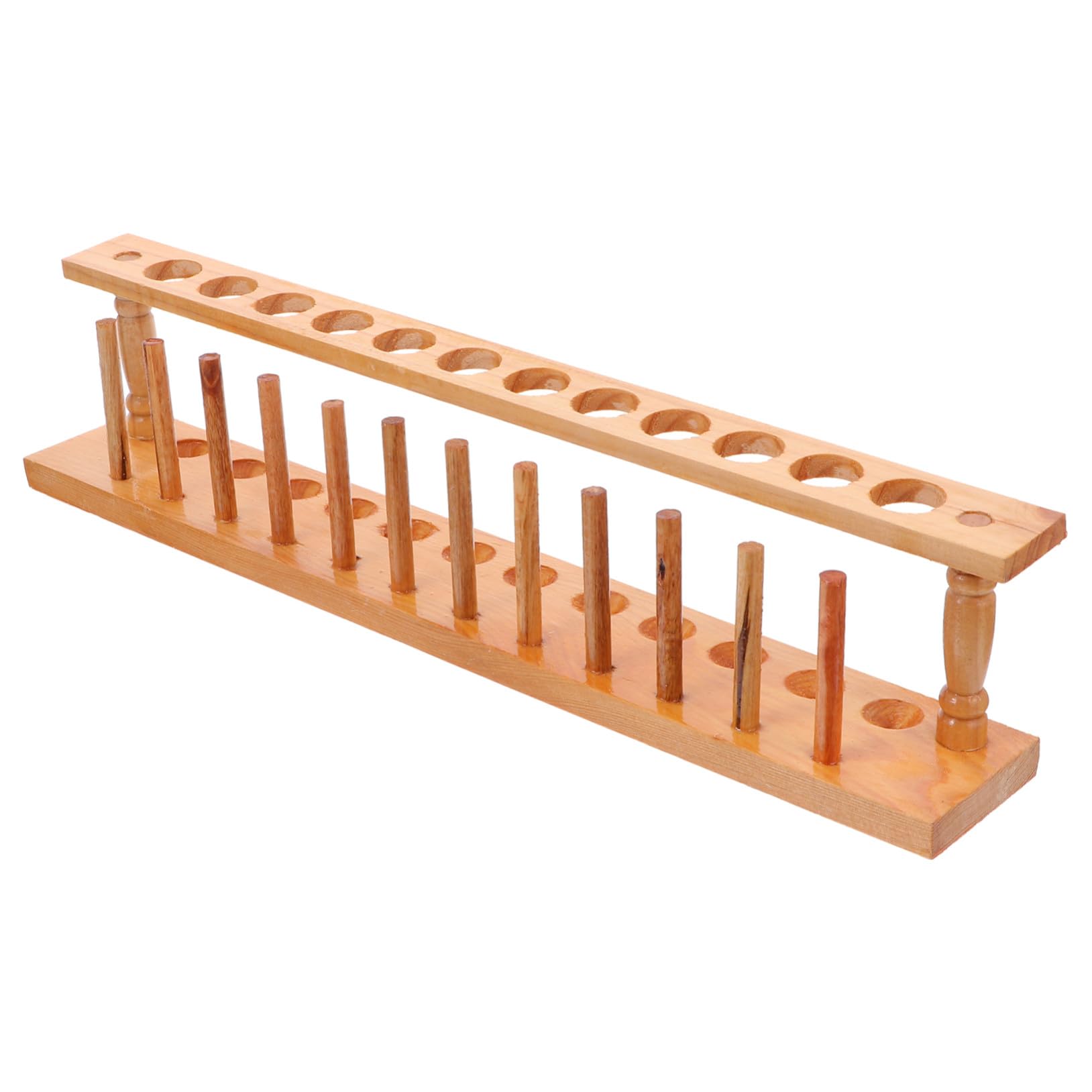 VALICLUD Porta Tubi in Legno 12 Fori Supporto per Provette Laboratorio Leggero e Pratico per Uso Scientifico e Didattico