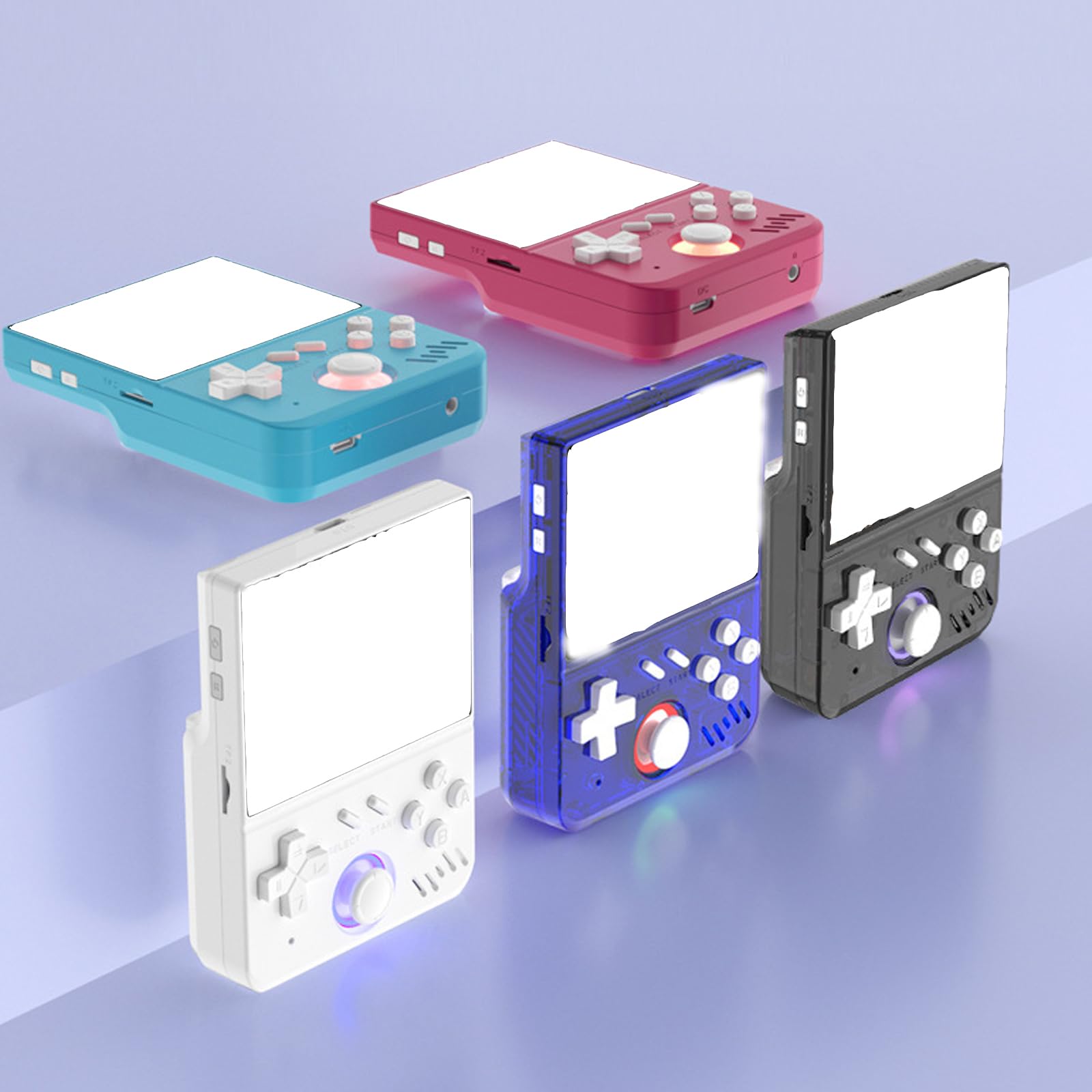 Source Handheld Gaming Systems - Pantalla digital portátil de 64 GB, diseño retro, almacenamiento precargado, para viajes, entretenimiento, alta resolución, retro, fuente abierta