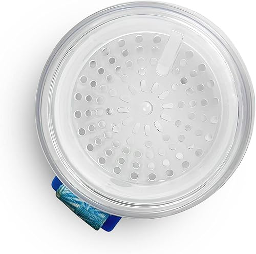 Miniatura 3 de 34HD Tapa de repuesto azul y filtro blanco de 32 onzas, a prueba de fugas con anillo de sellado de silicona, tapas para botella de agua de 3.54