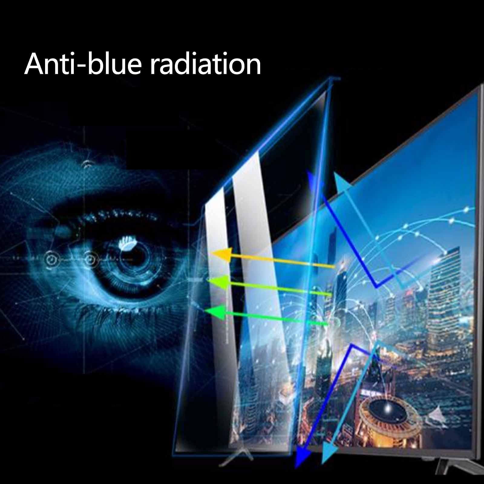 filtro anti luce blu per schermo, protezione schermo TV, pannello anti-danno, protezione occhi per bambini, filtro ad alta definizione, facile da installare, 32 pollici (730 × 440)