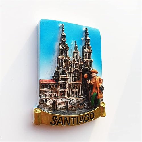 Miniatura 3 de Santiago Chile - Imán para nevera, recuerdo de viaje, decoración de nevera, calcomanía magnética 3D, colección artesanal
