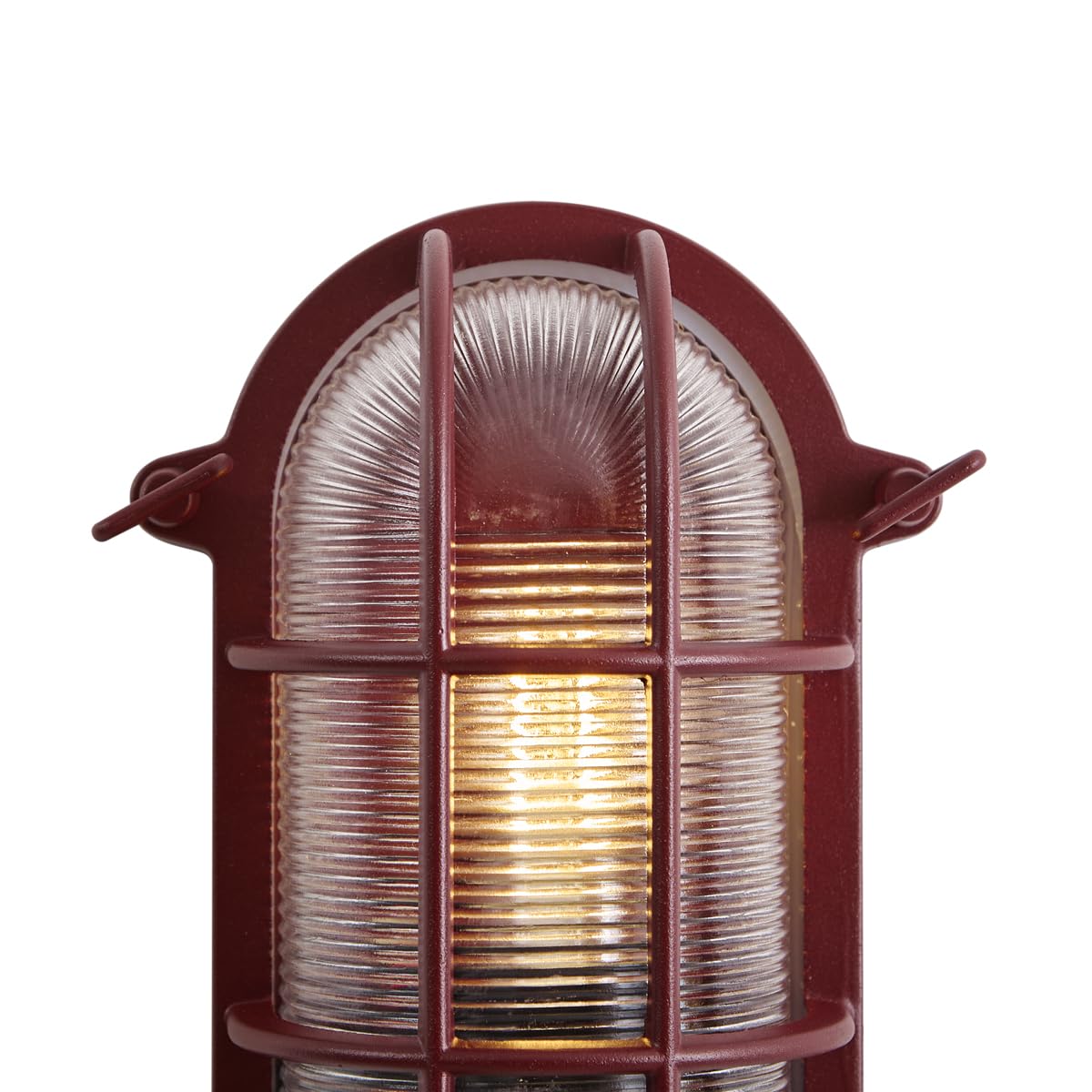 Qazqa industriel applique murale extérieure rouge 25cm Nautica