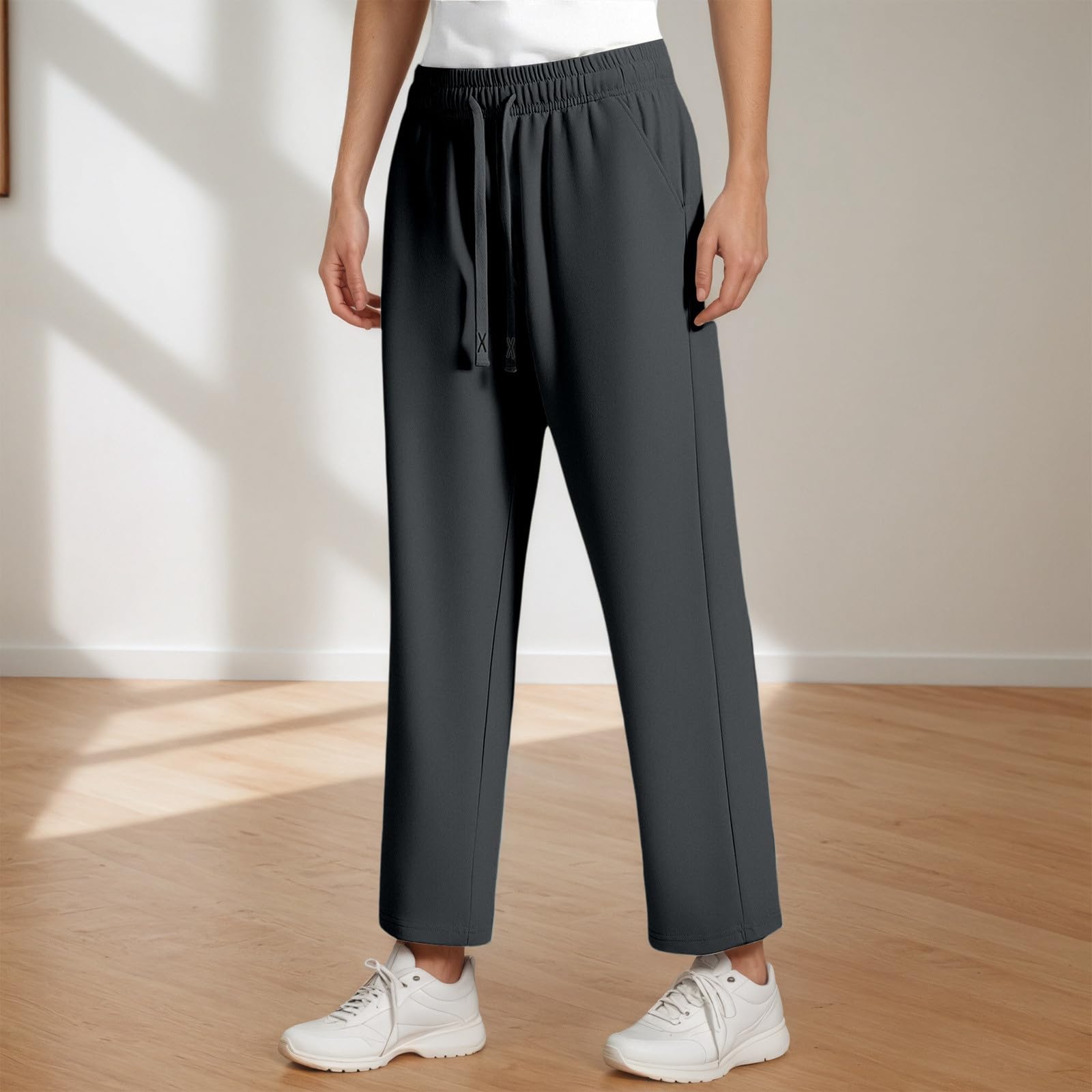 Pantalon, Décontracté, Doux Et Confortable, Coupe Ample, Jambes Droites, Idéal Au Quotidien., Anti-taches Efficace