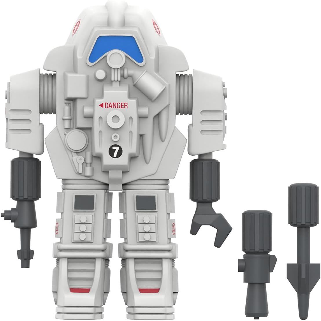 Super7 Super Cyborg G.I. Joe Cobra S.N.A.K.E. Armor (Full Color - Gray) - 11" G.I. Joe Action Figure with Accessories Classic Cartoon Collectibles