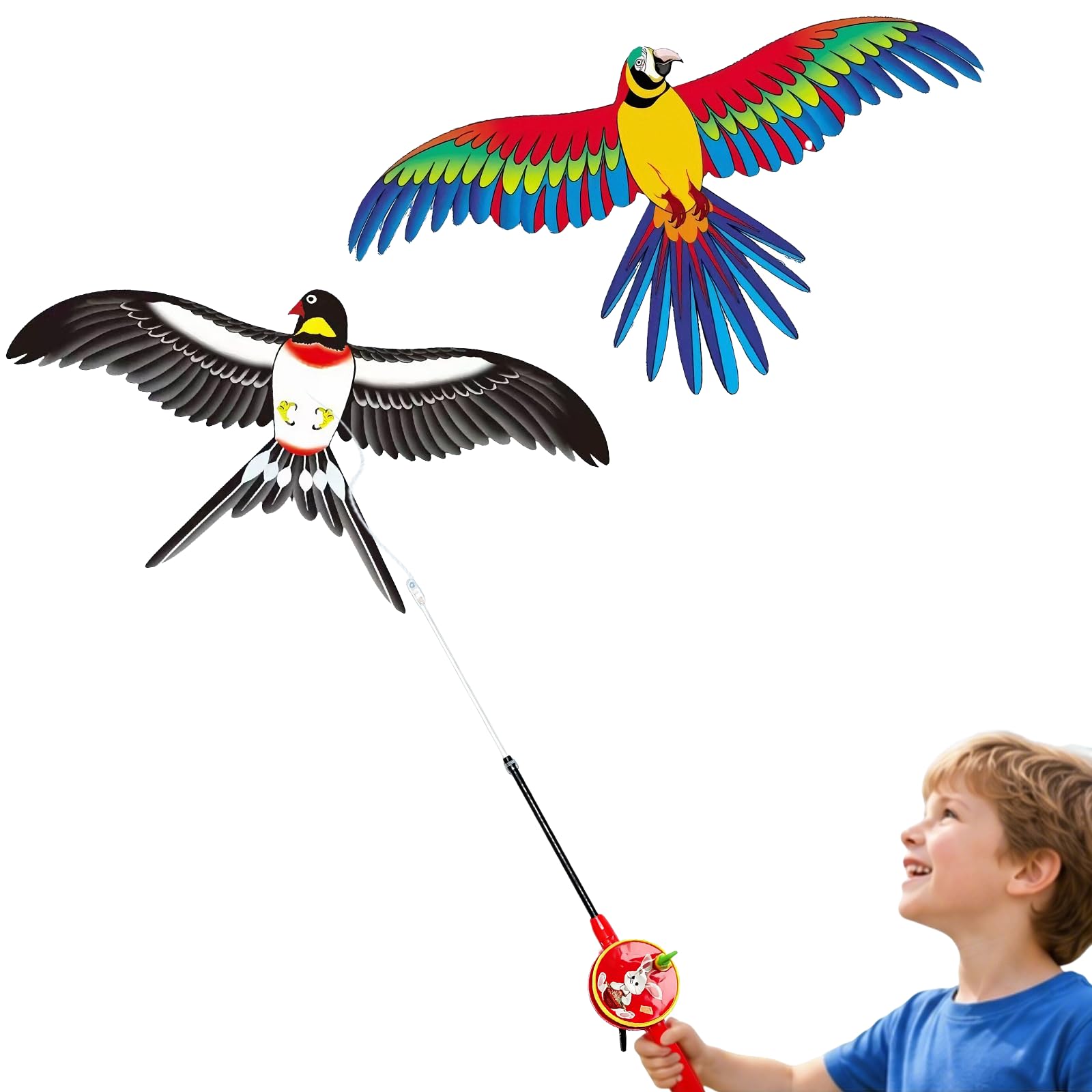 2 sztuki latawców dla dzieci 35 x 19 cm latawce, łatwe do latania, idealne dla dzieci i początkujących gier na świeżym powietrzu, do parku