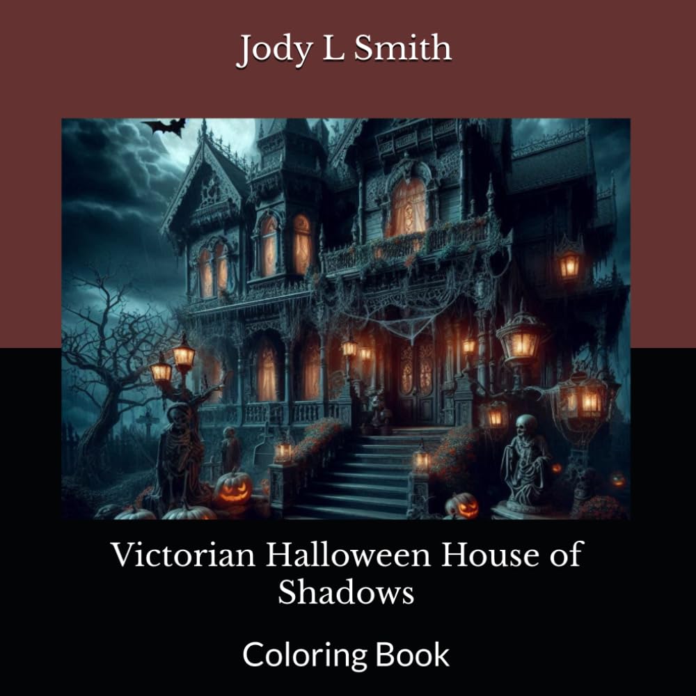 Victorian Halloween House of Shadows: Coloring Book