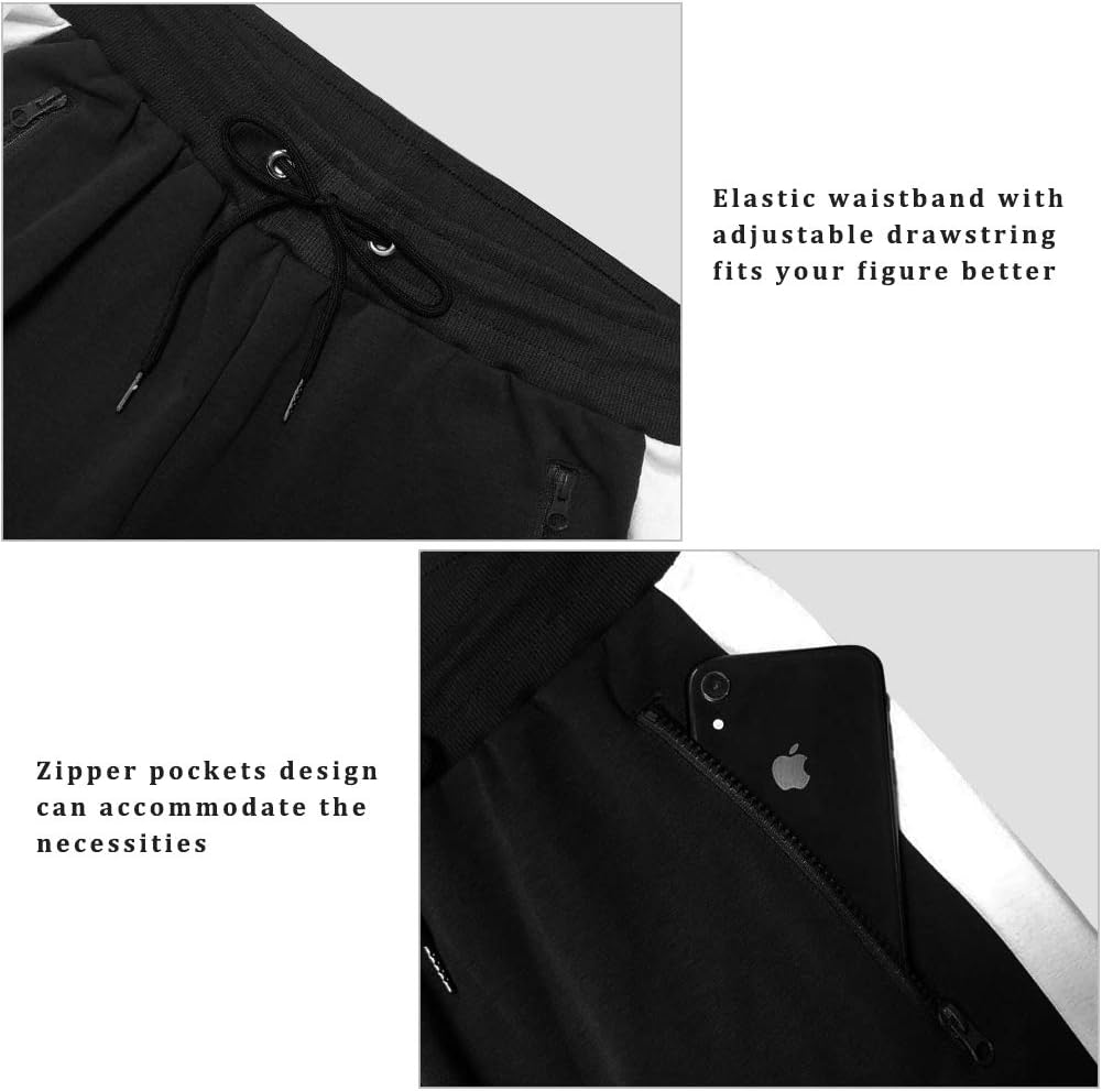 PIDOGYM Men's Track Pants,Slim Fit Athletic Sweatpants Joggers Trousers with Zipper Pockets - Image 7