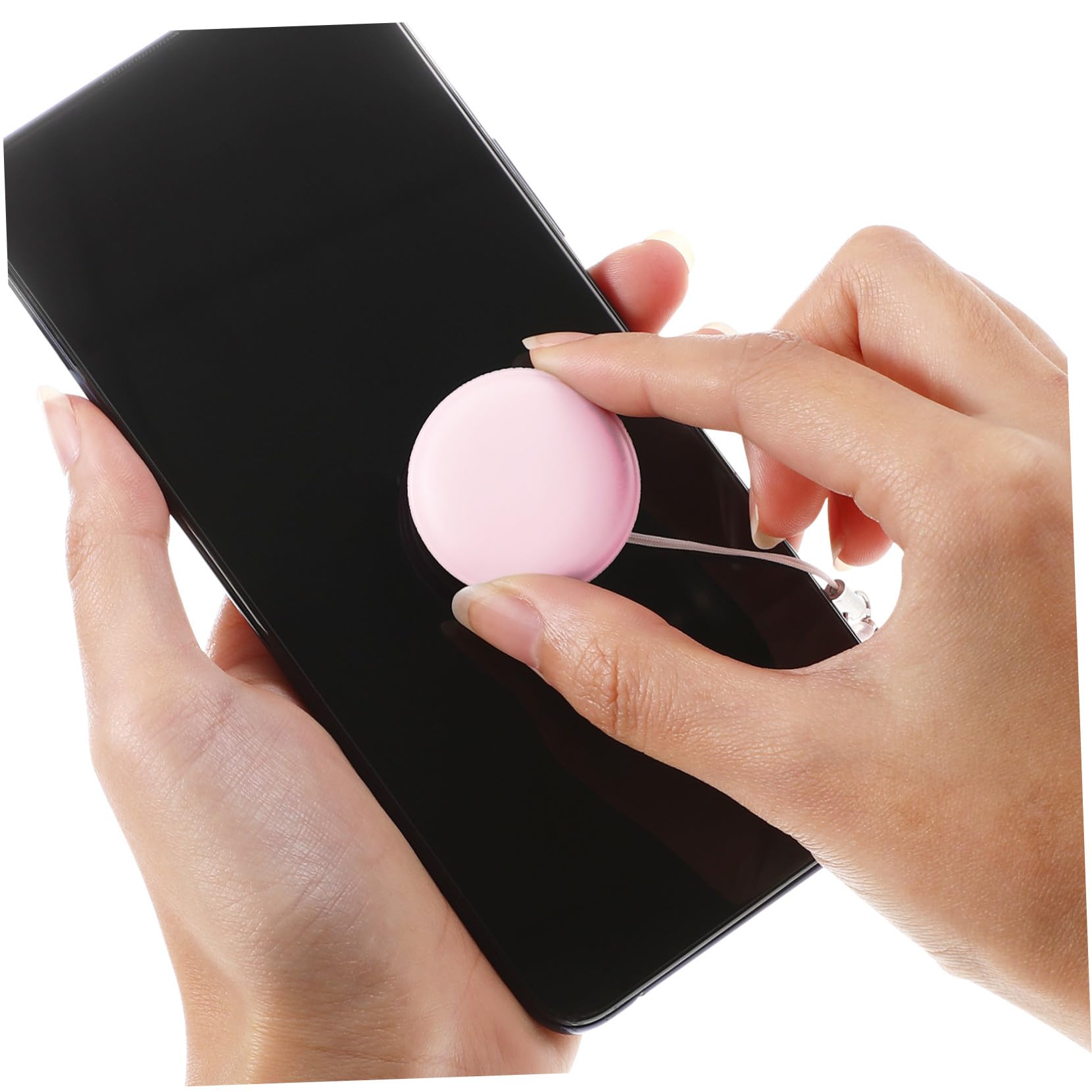 Panno Pulizia Schermo Macaron 4 Pezzi in Silicone e Pp con Coperchio | Laccetto e Gancio, per Tablet e Lenti Fotocamera, Rimuove Impronte, Aloni e Unto Colore Casuale