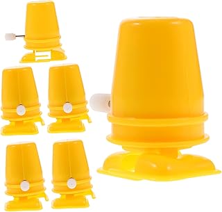 12 Piezas Accesorios para mecánicos Accesorio de Bricolaje Movimiento de fabricación de Arcilla Mini Accesorio Artesanal Mini Pieza de rebobinado el plastico Amarillo