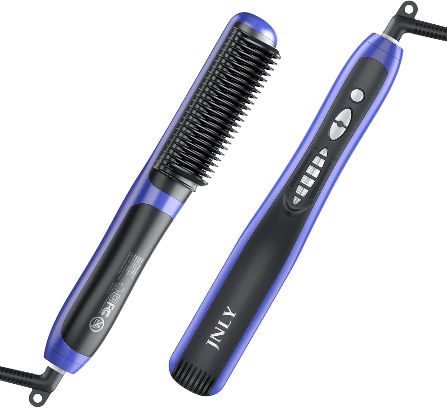 JNLY Hair Straightener Comb, Ionic Hair Straightener Brush, 3 in 1 Hot Comb, 6 Temps Fast Heating Auto-Off Anti-Scald Anti-Frizz, for Women Professional Styling